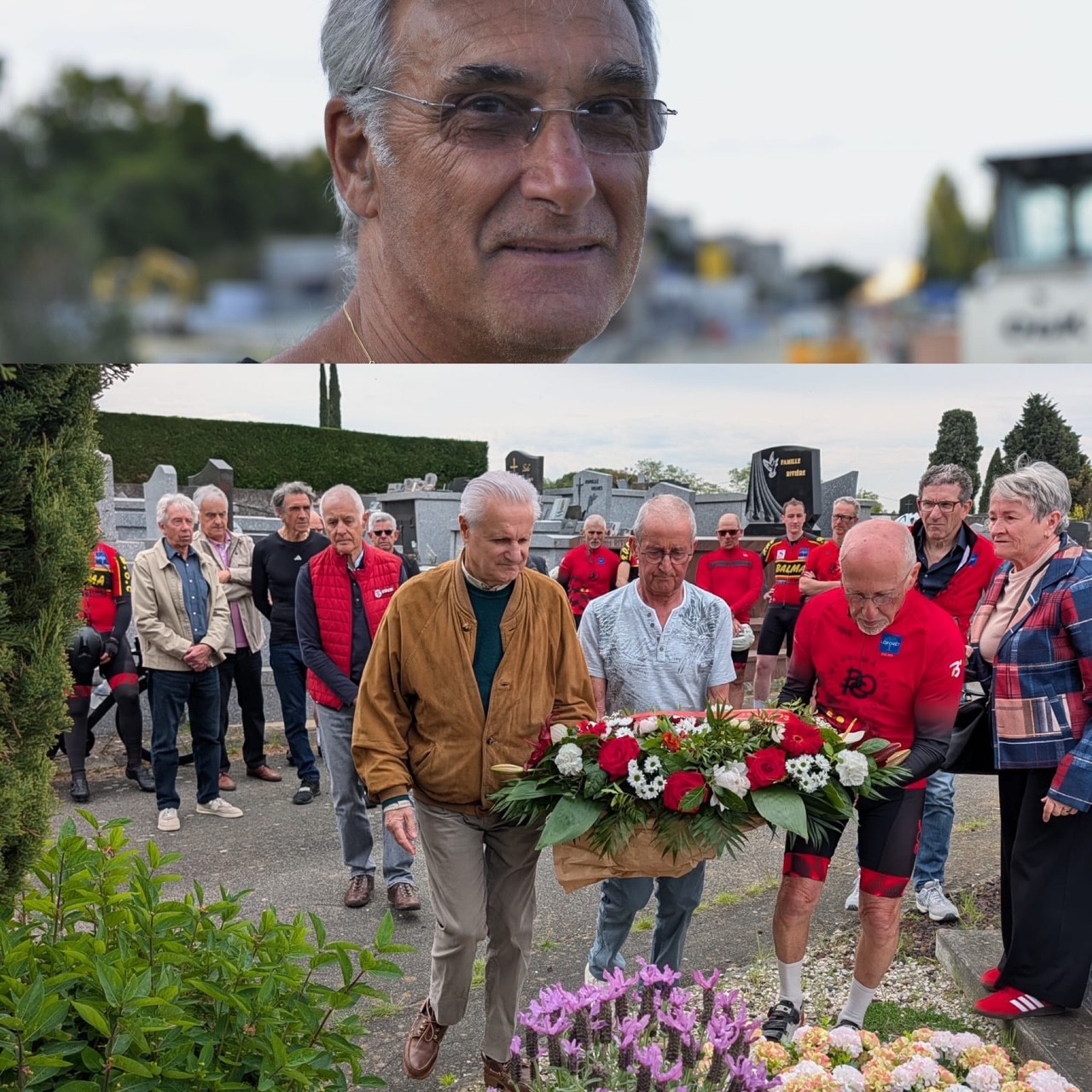 Cyclistes du BOC rassemblés en mémoire de Jean-Pierre Lauletta